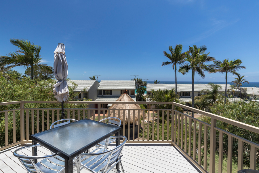 Pandanus Palms Resort — 2 Bedroom Ocean View Villa with 2 Queen Beds - Balcony with a view